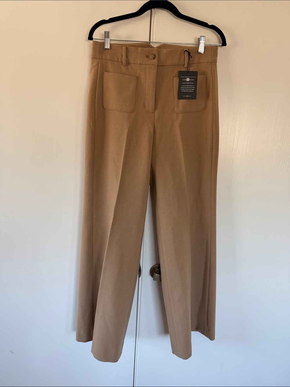 NWT J.Crew Carolina Pant in Four-Season Stretch Size 4, Heather Burnished Saddle - Picture 2 of 8